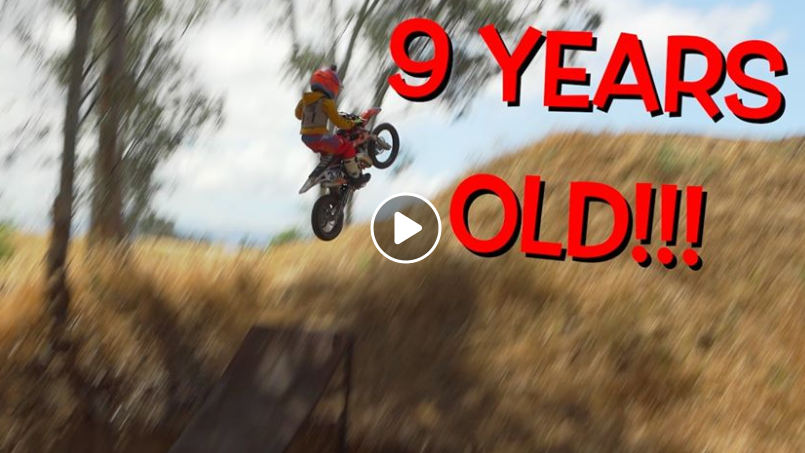 This nine-year-old is better at Motocross than most of this office!
